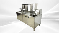 NSF 79 in Bar Bubble Tea WorkStation Hot Cold Water HT-M-2000