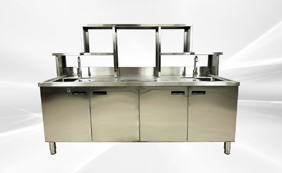 NSF 79 in Bar Bubble Tea WorkStation Hot Cold Water HT-M-2000