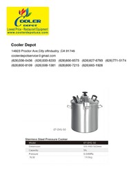 50 qt Quick Pot Stainless Steel Commercial Pressure Cooker DYG50
