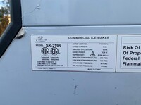Commercial Ice Cube Maker Machine 219 LBS NSF SK-219