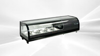 Black Refrigerated Display Case sushi refrigerator NSF RTS42B