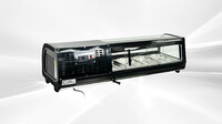 Black Refrigerated Display Case sushi refrigerator NSF RTS42B