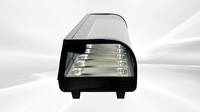 Black Curved Glass Refrigerated Sushi Display Case RTS52B