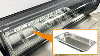 Black Refrigerated Sushi Display Case NSF CS-62
