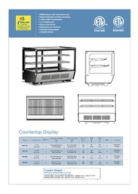 48 ins Refrigerated Countertop Bakery Display Case NSF CW200720