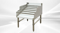 29x 24 ins SIX-Tiered SS Liquor Display Rack CS-D-24