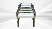 29x 24 ins SIX-Tiered SS Liquor Display Rack CS-D-24