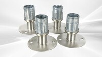 Stainless Steel Table Base Flange Flanged for 4 Foot 3-1/2