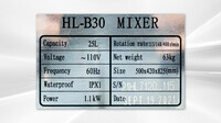 30 Qt Gear Driven Commercial Planetary Mixer NSF HL-B30 small