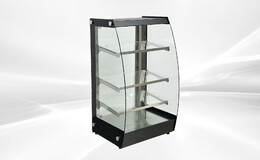 Open air Dry Curved Glass Countertop Dry Display Case RTZ-75L