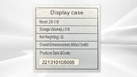 NSF Crab go Countertop Dry Bakery Display CaseZW-318