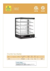 NSF Crab go Countertop Dry Bakery Display CaseZW-318