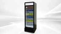 NSF Single Glass Door Commercial Refrigerator LSC-235W