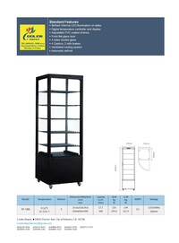 4 side Glass Merchandiser Refrigerator LED Lighting RT-500L
