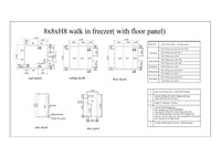 Clearance NSF Walk-In freezer box W8-D8-H8 made china