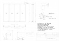 Walk-In Cooler Merchandiser 4 Door with frame NSF
