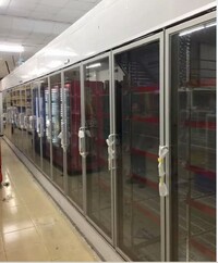 Walk-In Cooler Merchandiser 4 Door with frame NSF