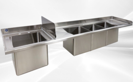 NSF 77 ins food truck Three Compartment Sink SK-77