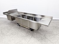 NSF 77 ins food truck Three Compartment Sink SK-77