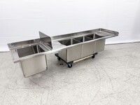NSF 77 ins food truck Three Compartment Sink SK-77