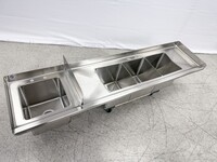 NSF 77 ins food truck Three Compartment Sink SK-77