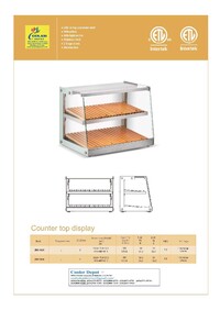 Commercial Countertop Bakery Display Case ZW-100X