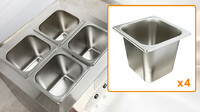 Commercial Electric Chocolate Tempering Machine 4 pan CHO4