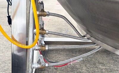 600L cook Jacketed steam mixer kettle CMK600