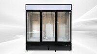 NSF 71 inches Commercial 3 Glass Door Refrigerator GDC-50