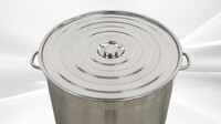 Polished Stainless Steel 220l/240qt Stock Pot D24H32