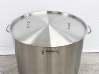 Polished Stainless Steel 750l/825qt Stock Pot D39H39