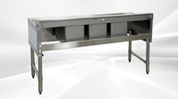 HN-BS3T101410-13LR 60 inches 3 Compartment Bar Sink with Faucet