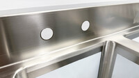 HN-BS3T101410-13LR 60 inches 3 Compartment Bar Sink with Faucet