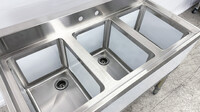 HN-BS3T101410 38 inches 3 Compartment Bar Sink with Faucet