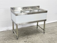 HN-BS3T101410 38 inches 3 Compartment Bar Sink with Faucet