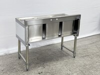 HN-BS3T101410 38 inches 3 Compartment Bar Sink with Faucet
