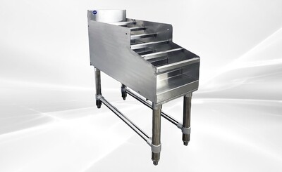 29x 12 ins SIX-Tiered SS Steel Liquor Display Rack NSF CS-D-12