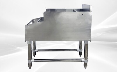 29x 12 ins SIX-Tiered SS Steel Liquor Display Rack NSF CS-D-12