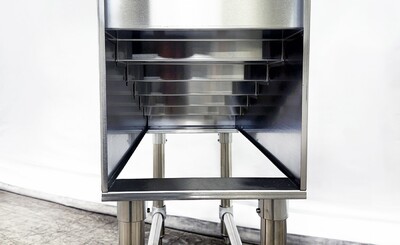 29x 12 ins SIX-Tiered SS Steel Liquor Display Rack NSF CS-D-12