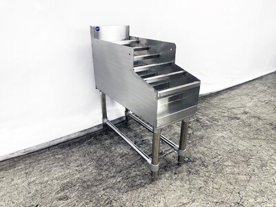 29x 12 ins SIX-Tiered SS Steel Liquor Display Rack NSF CS-D-12
