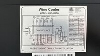 255 Bottles Dual Zone Wine Cooler refrigerator NSF USF-328DD