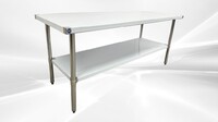 72W x 30D x34H All Stainless Steel Table NSF HN-WT-3072-SB