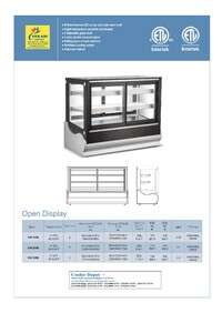 NSF 36 inches Refrigerated Countertop Bakery Display CW-185B