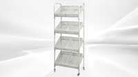 4-Tier Metal Wire Retail Floor Display Candy Rack DW4