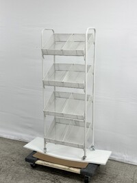 4-Tier Metal Wire Retail Floor Display Candy Rack DW4