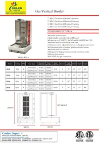 NSF Commercial Shawarma Machine Rotisserie KB-5