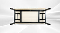 Rectangular Foldable Table Marble Pattern MFT-2448