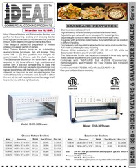 NSF 2-7 ft gas cheese melter broiler custom made per ft