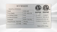 NSF 352 lb Commercial ice maker machine HZB-160F+Ice Bin