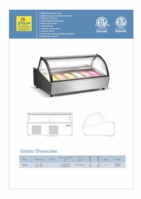NSF Gelato case Dipping Freezer Ice Cream Cabinet DW-6R